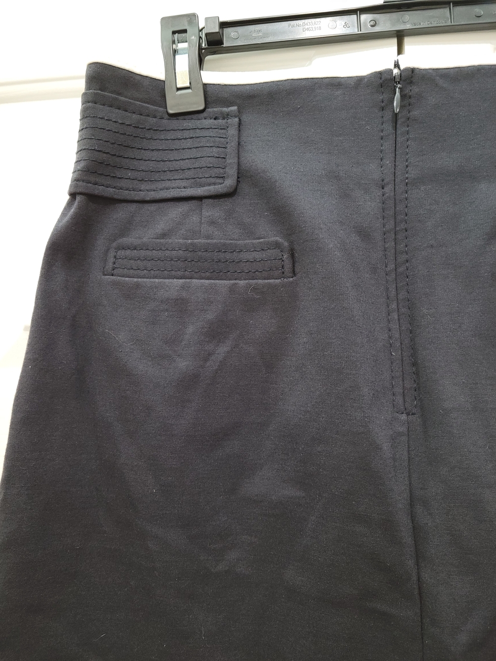 Ann Taylor Black A-Line Skirt with Gold Buckle - Picture 4 of 12